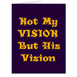 Golden Yellow "Not My Vision But His Vision"   Ins