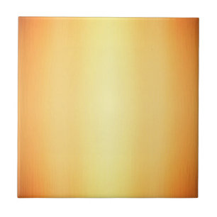 Golden yellow ombre graduated solid colour design tile