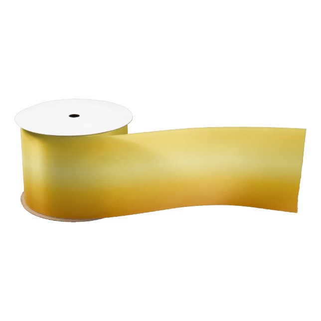 Golden Yellow Ombre Satin Ribbon (Spool)