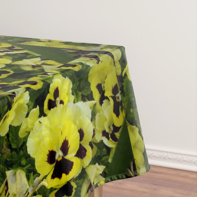 Golden Yellow Pansies, Tablecloth (In Situ)