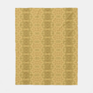 Golden yellow sun bright pattern fleece blanket