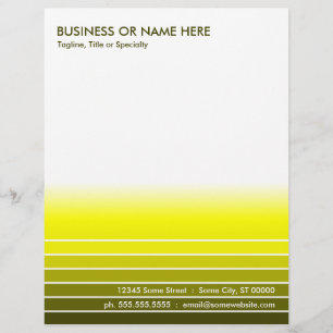 golden yellow swatch customized letterhead