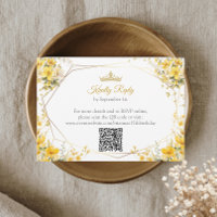 Golden Yellow Tiara Floral Butterflies Quinceañera