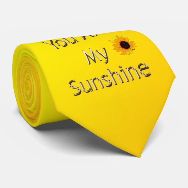 Golden You Are My Sunshine, Neck Tie (Rolled)