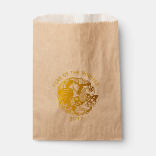 Golden Zodiac 2017 Rooster Year favour bag