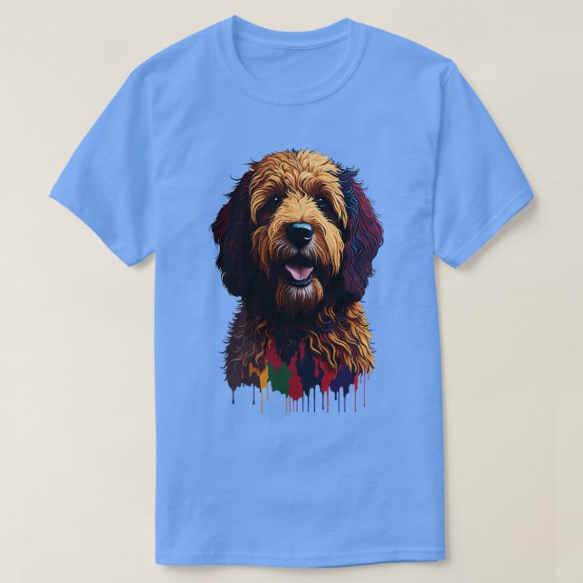 Goldendle dog face T-Shirt (Design Front)