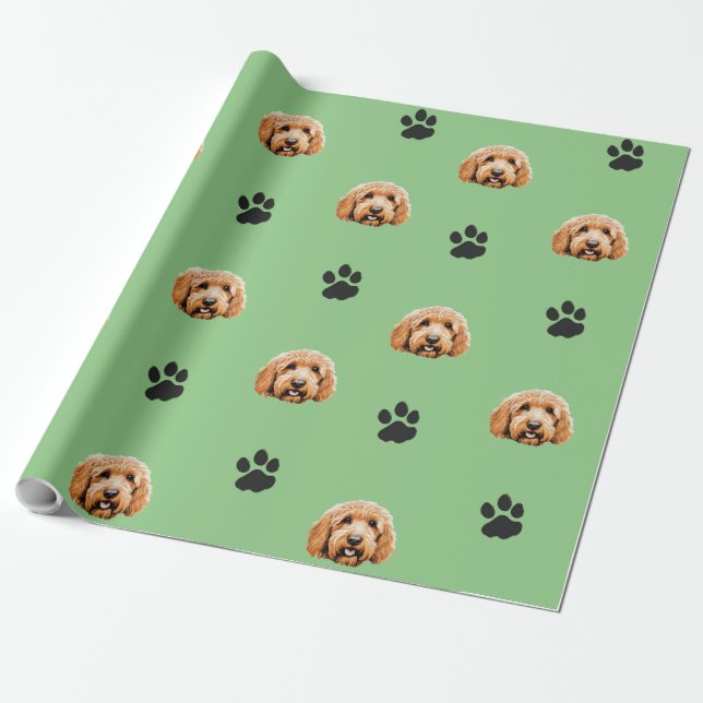 Goldendoodle 3 Wrapping Paper (Unrolled)