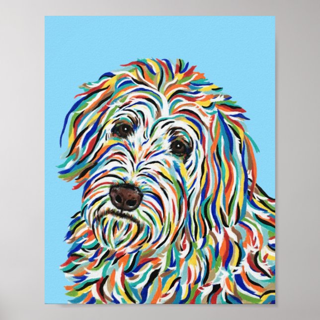Goldendoodle Art Poster (Front)