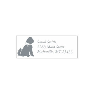 Goldendoodle Baby Shower Dog  Self-inking Stamp