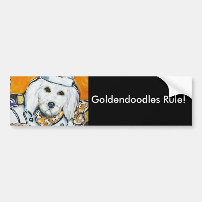 Goldendoodle Bumper Sticker (Front)
