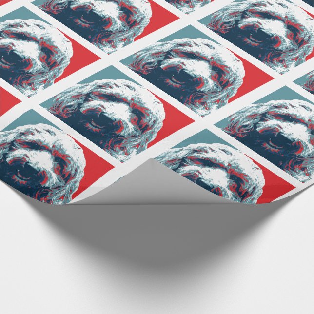 GOLDENDOODLE by Hope Dogs Wrapping Paper (Corner)