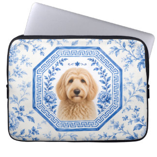 Goldendoodle Chinoiserie Laptop Sleeve