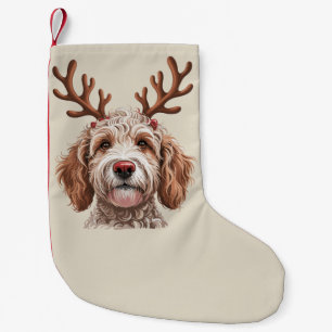 Goldendoodle Christmas Lover Dog Mum Gift Small Christmas Stocking