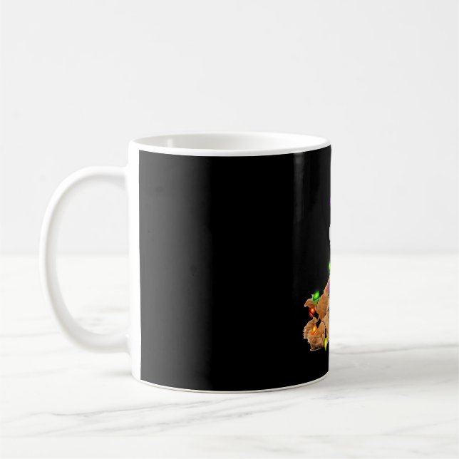 Goldendoodle Christmas Santa Coffee Mug (Left)