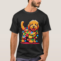 Goldendoodle Christmas Tree Xmas Lights Golden Doo