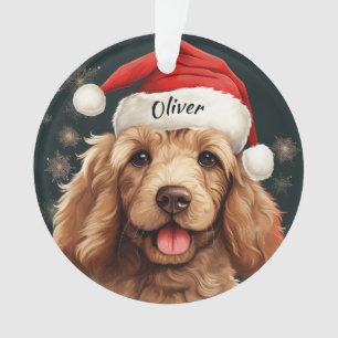 Goldendoodle Custom Christmas Ornament