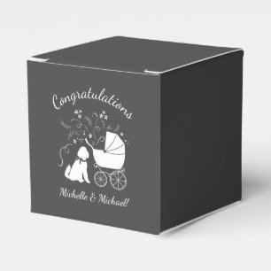 Goldendoodle Dog Baby Shower Genderless Favour Box