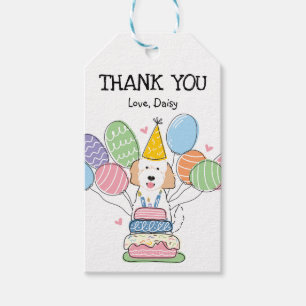 Goldendoodle Dog Birthday Party Favour Tags