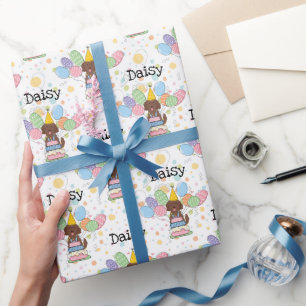 Goldendoodle Dog Birthday Wrapping Paper