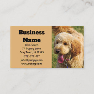 Goldendoodle Dog Business Card