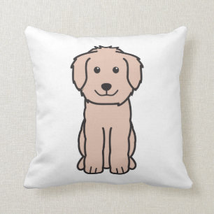Goldendoodle Dog Cartoon Cushion