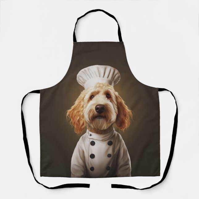 Goldendoodle Dog Chef Apron (Front)