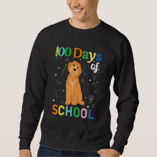 Goldendoodle Dog Lovers Teacher Student 100th Day Sweatshirt
