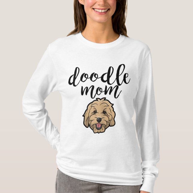 Goldendoodle Dog Mum Doodle T-Shirt (Front)