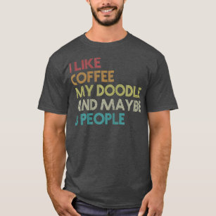 Goldendoodle Dog Owner Coffee Lovers Gift Retro T-Shirt