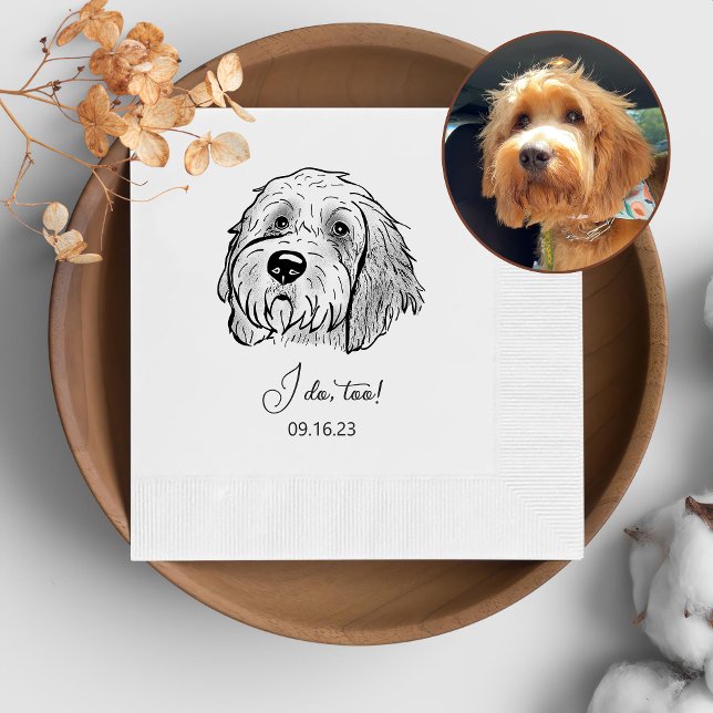 Goldendoodle Dog Personalised I Do Too  Napkins (Creator Uploaded)