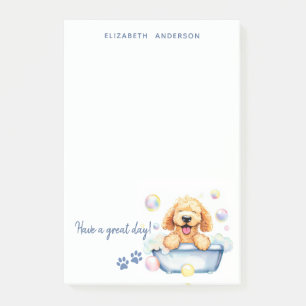 Goldendoodle Dog Personalised Post-it Notes