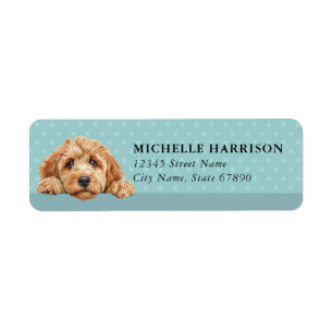 Goldendoodle Dog Return Address Labels