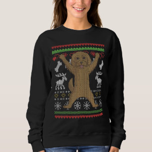 Goldendoodle Dog Santa Claus Ugly Christmas Patter Sweatshirt