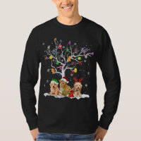 Goldendoodle Dog Tree Christmas Santa Xmas Funny G