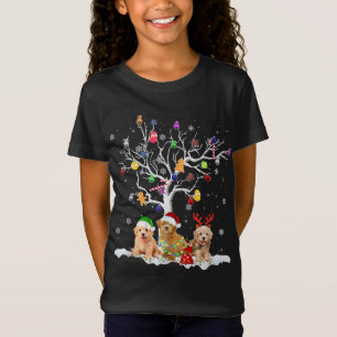 Goldendoodle Dog Tree Christmas Santa Xmas Funny G T-Shirt