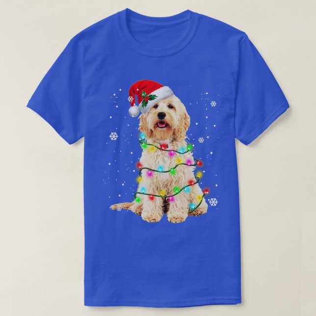 Goldendoodle Dog Tree Christmas Sweater Xmas Pet D (Design Front)