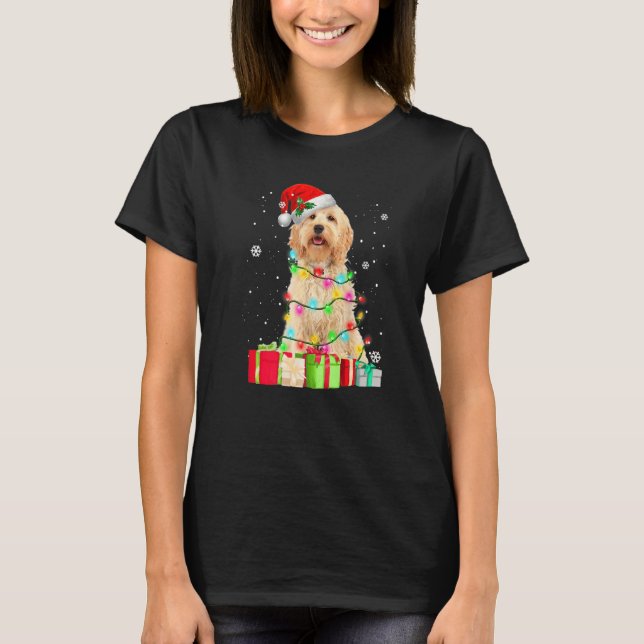 Goldendoodle Dog Tree Christmas Sweater Xmas Pet D (Front)