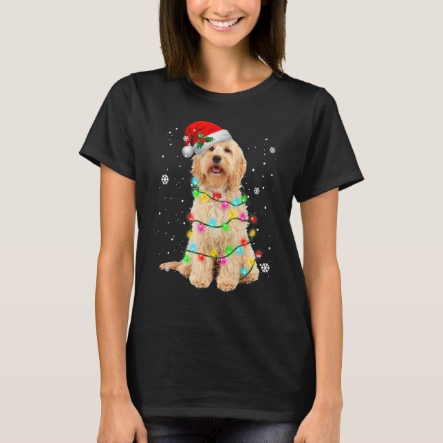 Goldendoodle Dog Tree Christmas Sweater Xmas Pet D (Front)