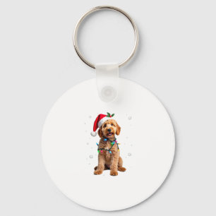 Goldendoodle Dog Tree Christmas Sweater Xmas Pet D Key Ring