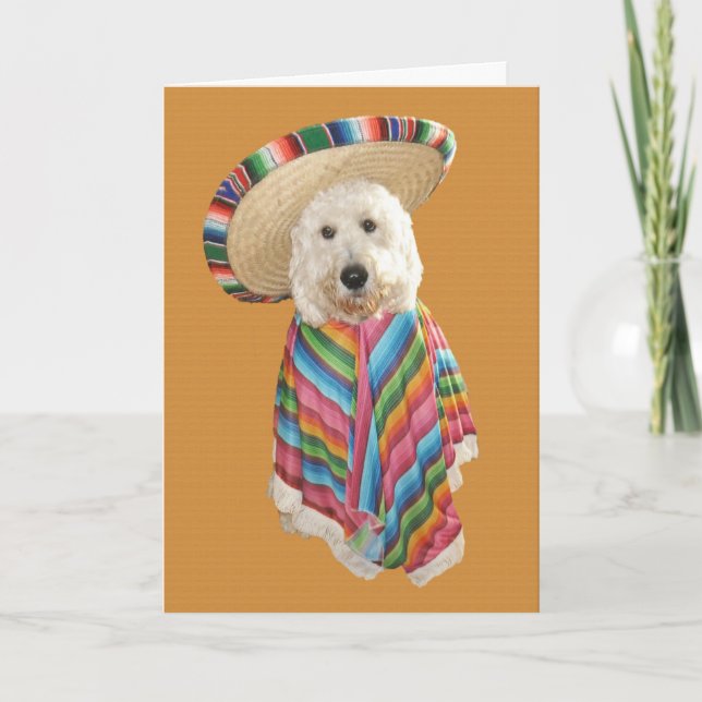 Goldendoodle Five by Mayo card (Front)