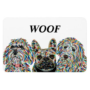 Goldendoodle, French Bulldog, Bernedoodle Magnet
