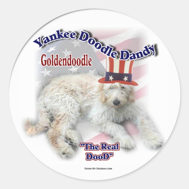 Goldendoodle Gifts Classic Round Sticker (Front)