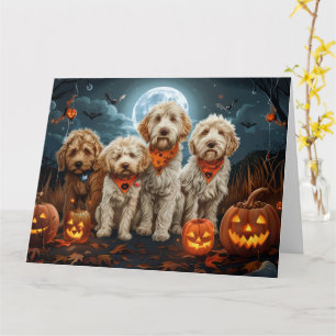 Goldendoodle Halloween Spooky Card