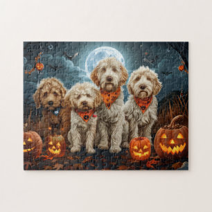 Goldendoodle Halloween Spooky  Jigsaw Puzzle