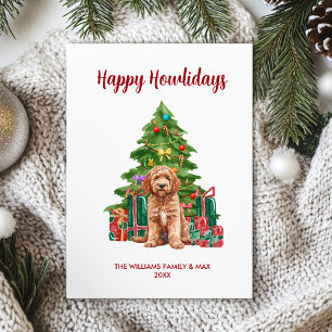 Goldendoodle Happy Howlidays Card