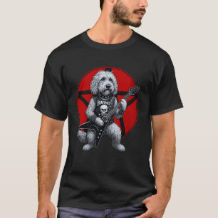 Goldendoodle Heavy Metal Guitar Rock Dog Lover T-Shirt