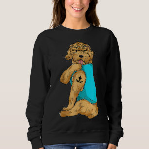 Goldendoodle I Love Mum Tattoo Apparel, Dog Mum Gi Sweatshirt