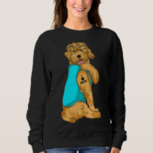 Goldendoodle I Love Mum Tattoo Dog Mother's Day 3 Sweatshirt