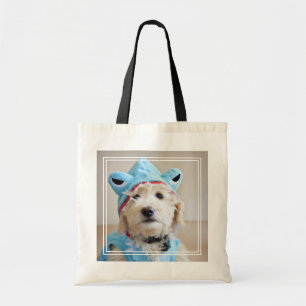 Goldendoodle In Shark Costume Tote Bag