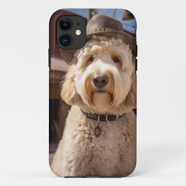 Goldendoodle in the West Case-Mate iPhone Case (Back)